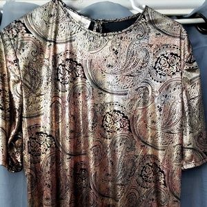 Vintage metallic blouse
